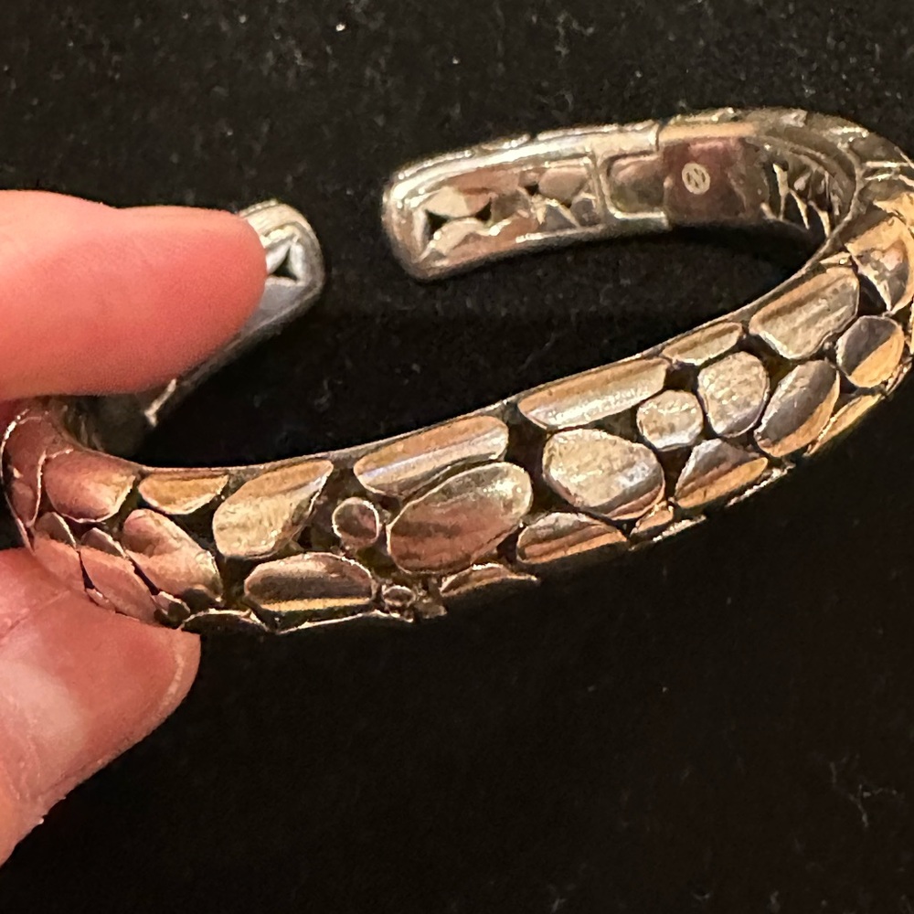Vintage Silver Textured Cuff